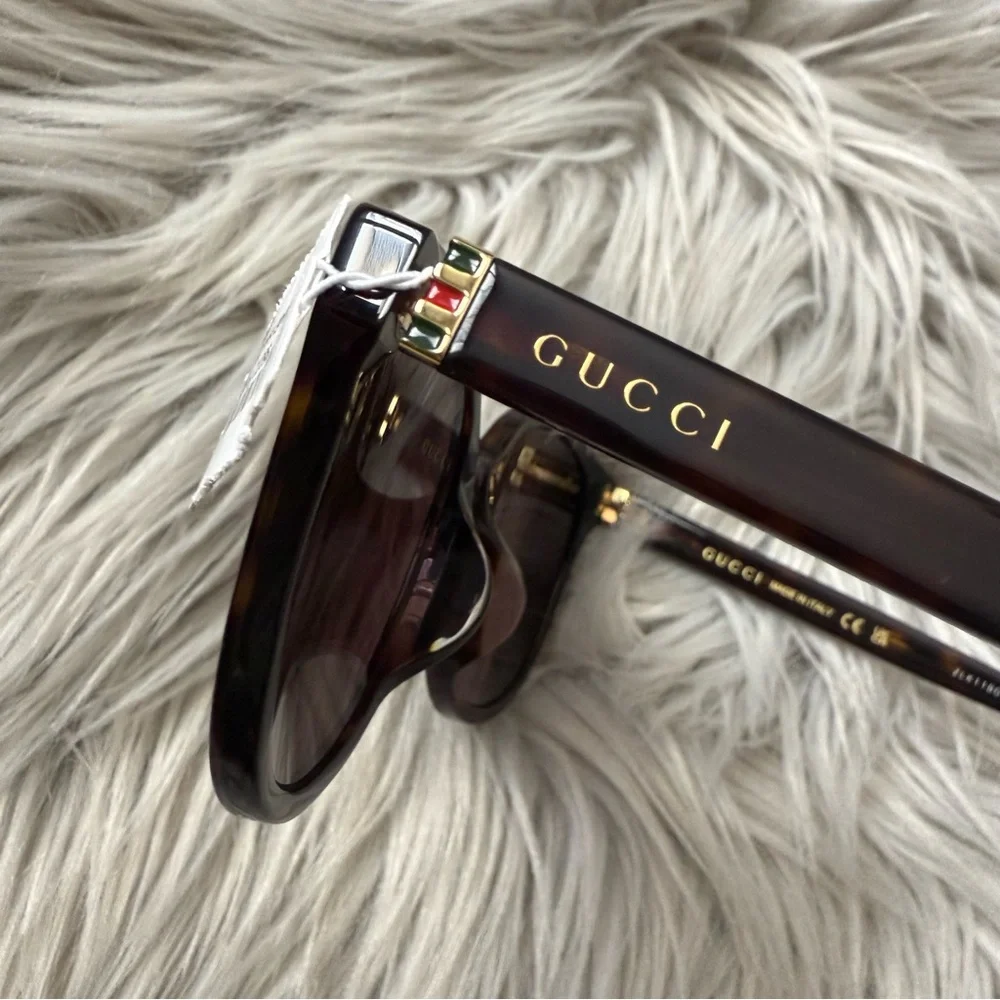 GUCCI GG0461SA Cat Eye Havana Tortoise Sunglasses NWT